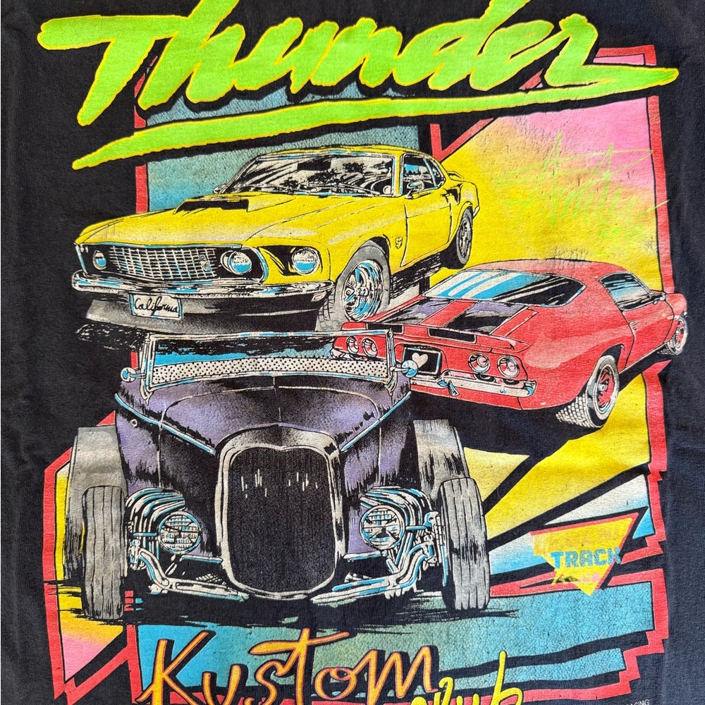 Brandy Melville Black Thunder Tee - Picture 3 of 4